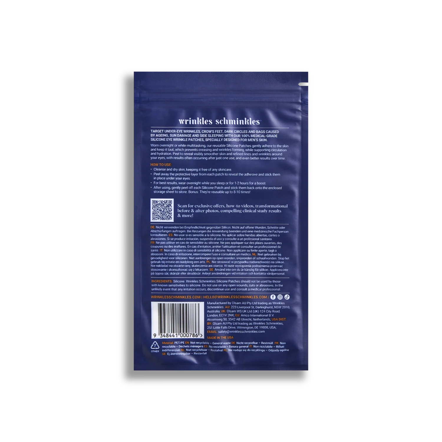 Men's Pro Eye Wrinkle Patches - One Pair - Image 6